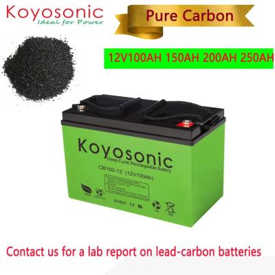 China Lead-Carbon-Deep-Cycle-Solar AGM Battery For Solar for sale