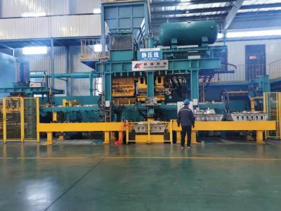 China Horizontally Parting Static Pressure Automatic Moulding Line Of Green Sand for sale