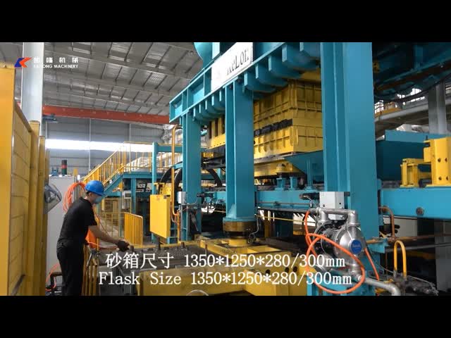 Static Pressure Automatic Moulding Line Of Green Sand Casting