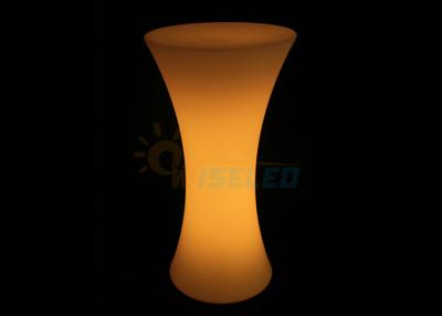 China PE Plastic Unique LED Cocktail Table With Rechargeable Battery Operated for sale