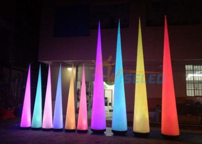 China PVC Material LED Air Cone / Inflatable LED Cone Lights With Blower Lamp for sale