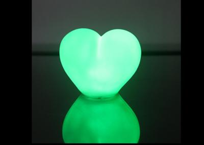 China Das tragbare geformte Herz führte Nachthelle Sicherheit mit sieben Farbdem ändern zu verkaufen
