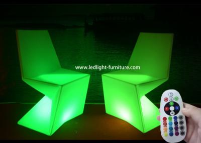 China Mobília dada forma diamante da luz do diodo emissor de luz da sala de estar, cadeiras conduzidas e tabelas para a barra à venda