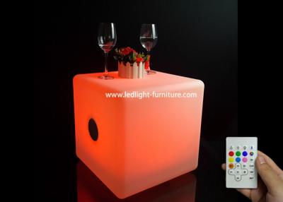 China Multi Colors Led Bluetooth Speaker , Lighted Cube Wireless Bluetooth Speaker 50*50*50 Cm for sale