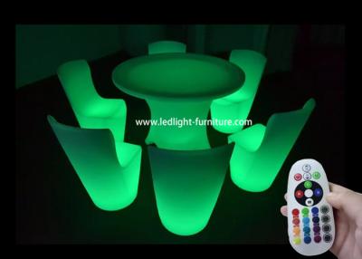 China Special Lighted Bar Furniture / LED Illuminated Furniture With Plastic Material for sale