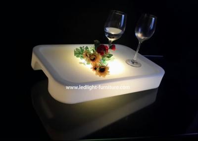 China Square LED Lighted Serving Trays Bare Ware Tool Type For Club Wine Glasses for sale