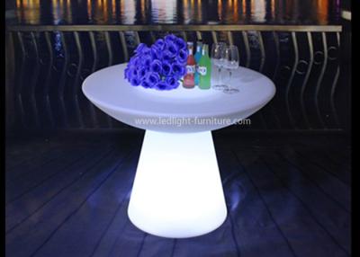 China Mushroom Shaped Patio LED Cocktail Table , Commercial Waterproof Light Up Coffee Table  for sale