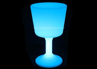 China Special Design LED Light Up Side Table Battery Powered With Wine Glass Shape for sale