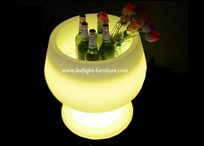China Goblet Cup Shaped LED Ice Bucket / Light Up Wine Bucket For Bottle Holder for sale