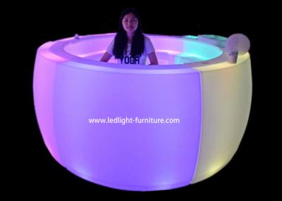 China Durable Led Round Bar Counter With Flashing Colors And Rainbow Fade Effect for sale