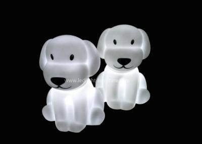 China Pure White Sleeping Dog LED Night Light With 1 Hour Power Off Automatically for sale