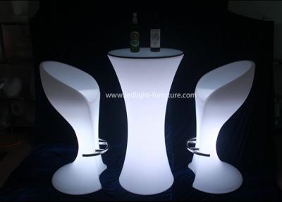 China Colors Changing LED Light Furniture , Remote Control LED Bar Stools And Tables for sale