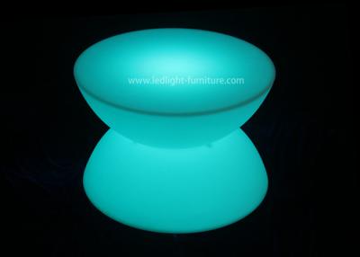 China Double Half Round Glowing Coffee Table / LED Light Bar Table Polyethylene Material for sale