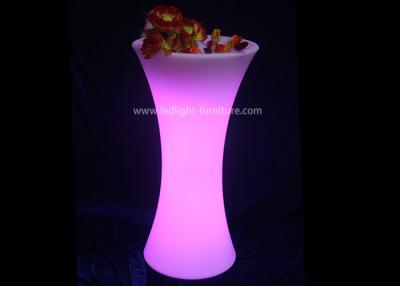 China Poseur Table Light Up Flower Pots PE Plastic Material Multi Colors For Wine Cooling for sale