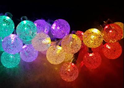 China Luzes feericamente solares da corda do diodo emissor de luz da bola de cristal de 19,7 Ft para a decoração do feriado à venda