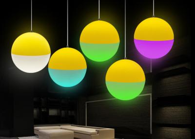 China Suspension Led Color Changing Light Ball 30cm Globe Pendant Light for sale