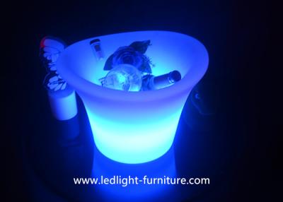 China Color Changeable Illuminate LED Ice Bucket / Led Light Up Bucket For Party Cooler for sale