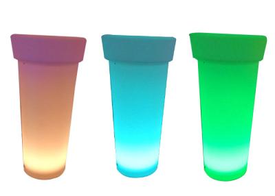 China High Stand Led Flower Pots Uv Stable Polyethylene Material With Remote Control for sale