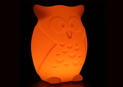 China Rechargeable Battery LED Owl Night Light with 16 Colors Remote Control for sale
