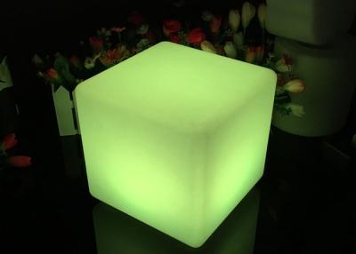 China 30Cm / 40cm Color Changing LED Cube Stool For Outdoor Garden Decorative for sale