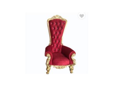 China Cadeiras decorativas alugados do trono da mobília luxuosa do casamento da parte traseira da elevação/princesa real Cadeira à venda