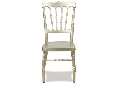 China Event Used Aluminum Gold Chiavari Chair Rental For Banquet , 40X45X93cm for sale