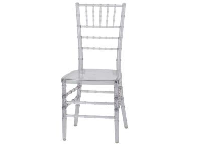 China Transparent Acrylic Type Clear Chiavari Chair Rental For Wedding / Hotel Use for sale