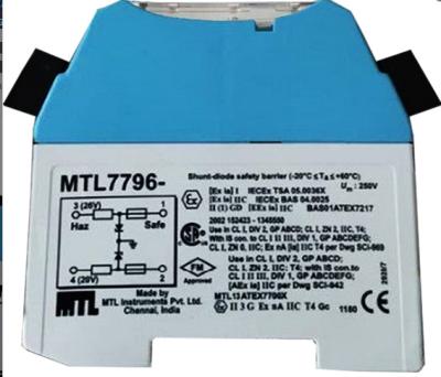 China 20mA MTL7796 MTL Intrinsically Safe Barriers , 2 Wire MTL Zener Barrier for sale