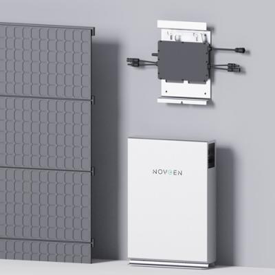 China LiFePO4 Bateria Balcão Renovável Sistema Solar 2400Wh OEM ODM Aceitar à venda