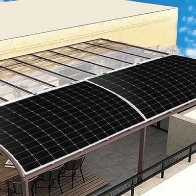 中国 サンウェーブバルコニー 200W 柔軟な太陽光パネル 直角モノ結晶太陽光パネル 販売のため