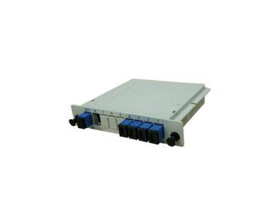 China PLC Passive Splitter Box 1xN Plastic Insert Cassette Splitter Modular 1x8 for sale