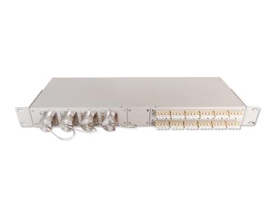 China Grado del soporte de estante del panel de remiendo de la fibra óptica de MTP OFAPC 1U 48F 19inch IP67 en venta