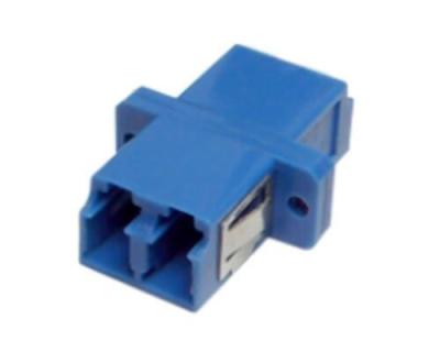 China SM/MM LC Duplex Adapter Reusable Fiber Optic Coupler Blue/Green for sale