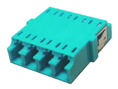 China SM/MM Quad Fiber Optic Connector Adapters LC Type Reusable for sale