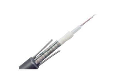 China Cable fibroóptico acorazado al aire libre, base floja central del cable 24 del tubo en venta