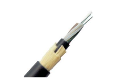 China 12 Core Fiber Optic Cable All Dielectric Self Supporting Aerial Cable G652D for sale