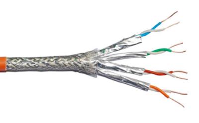China Cat.6A SSTP Copper Network Cables 10Gbps 28AWG for sale