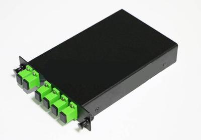China SC Connector Fiber Optic PLC Splitter 2xN LGX Splitter Modular Cassette for sale