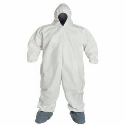 China Type 3b 4b Disposable Coverall White Disposable Protective Suit for sale