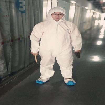 China SMS Disposable Protective Coverall Non Woven Protective Coverall Suit for sale