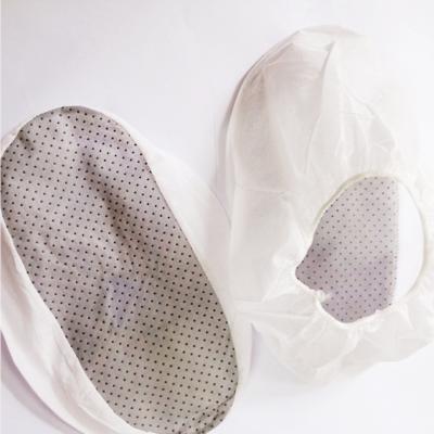 China White Waterproof Non Woven Shoe Cover Breathable Dustproof Te koop