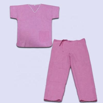 China Round Neck Disposable Coverall with White Size S-XXL for sale