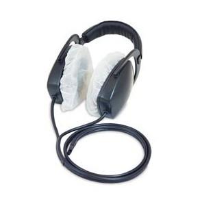 China Disposable MRI Headset Cover White Sanitary Headphone Covers for sale