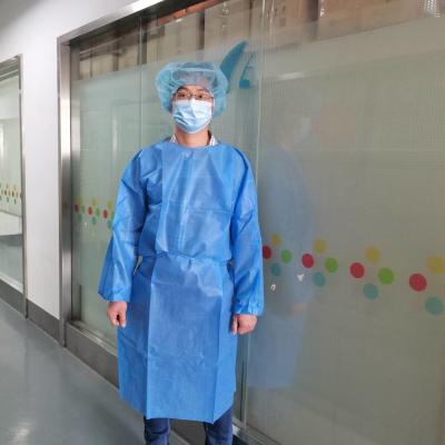 China SMS / PP / PE / Microporous Disposable Isolation Gown M L XL XXL for sale