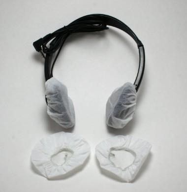China White MRI Headphone Covers Sanitary Headphone Ear Cushion Cover for sale