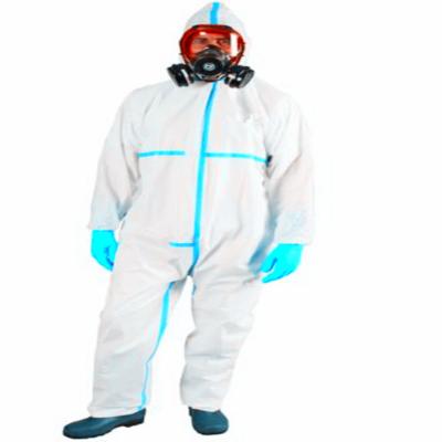 China Cleanroom Chemical Medical Ppekit Disposable Hazmat Suit Coverall PPE for sale