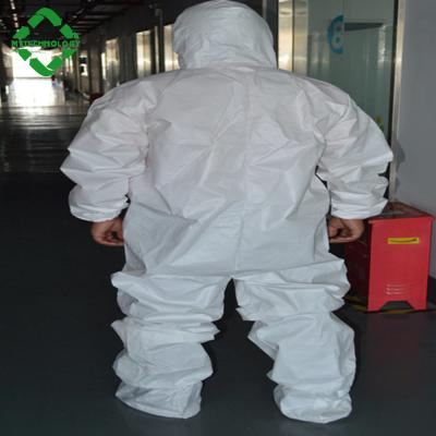 China Waterproof White Disposable Microporous Coveralls L for sale