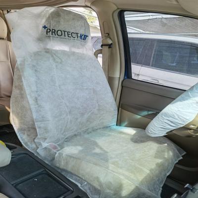 China Universal Car Seat Non Woven Steering Wheel Seat Covers Disposable for sale
