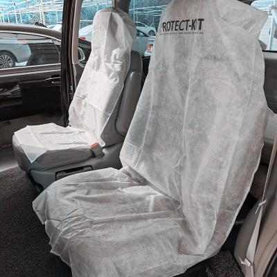 China Disposable PP Nonwoven Plane Seat Cover Customized Logo for sale
