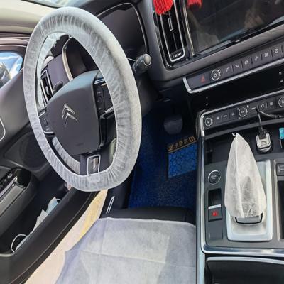 China El volante disponible transparente cubre la funda de asiento no tejida del aeroplano del coche en venta